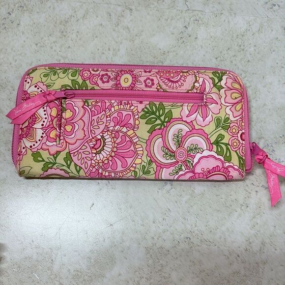 Vera Bradley Petal Pink Travel Wallet - Picture 2 of 6